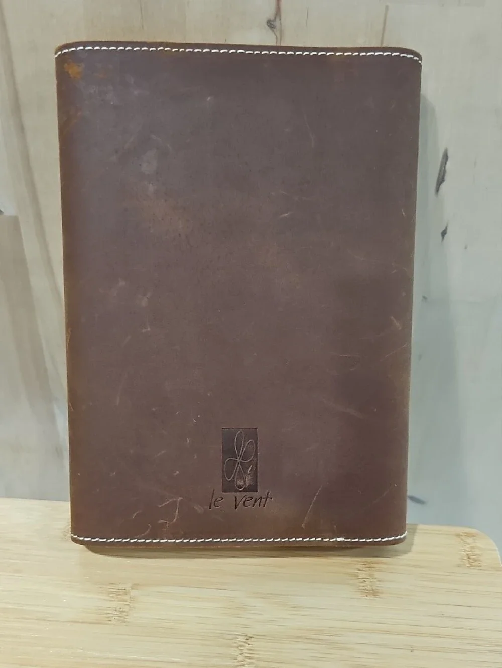 Genuine Leather Refillable 5x8 Notebook Cover Folio for Men & Women - Brown